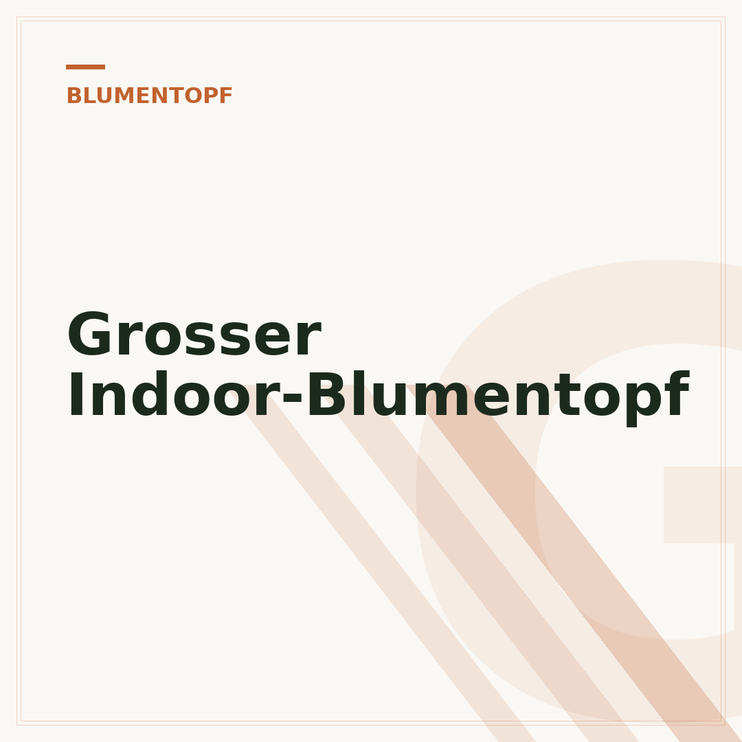 Grosser Indoor-Blumentopf