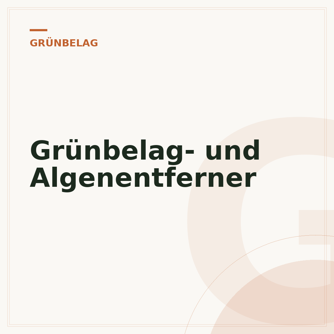 Grünbelag- und Algenentferner