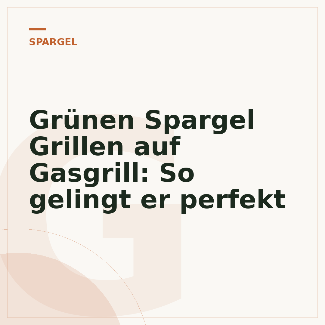 Grünen Spargel Grillen auf Gasgrill: So gelingt er perfekt