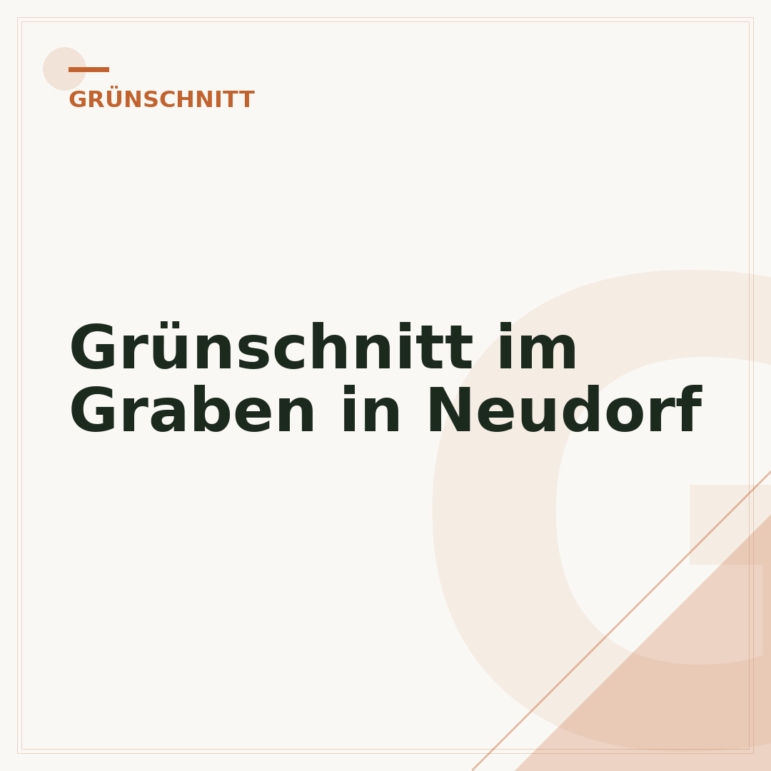 Grünschnitt im Graben in Neudorf