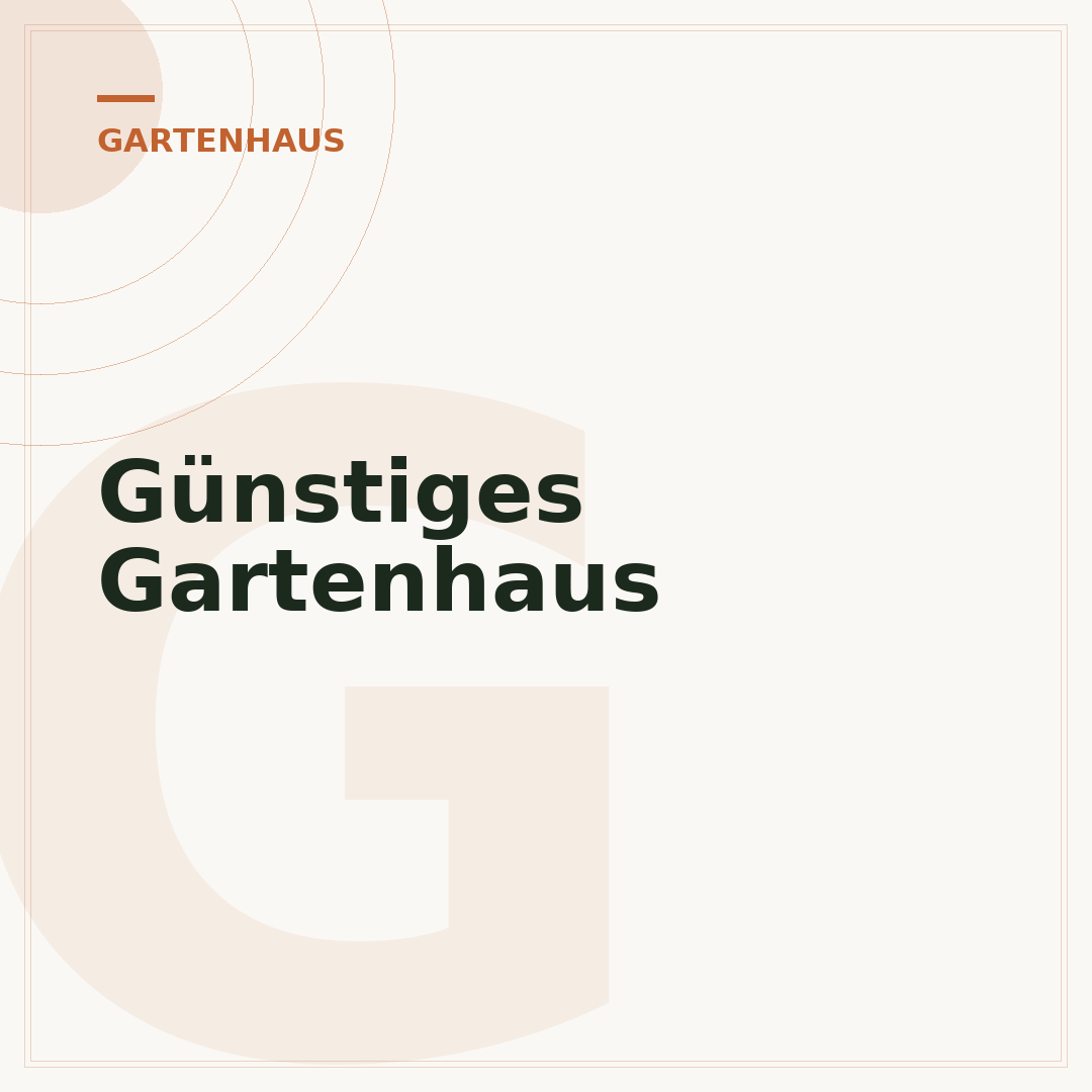 Günstiges Gartenhaus