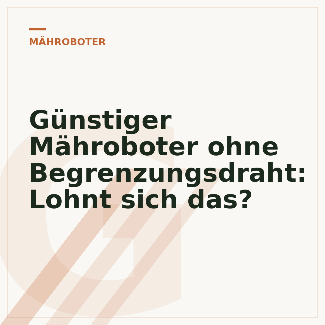 Günstiger Mähroboter ohne Begrenzungsdraht: Lohnt sich das?