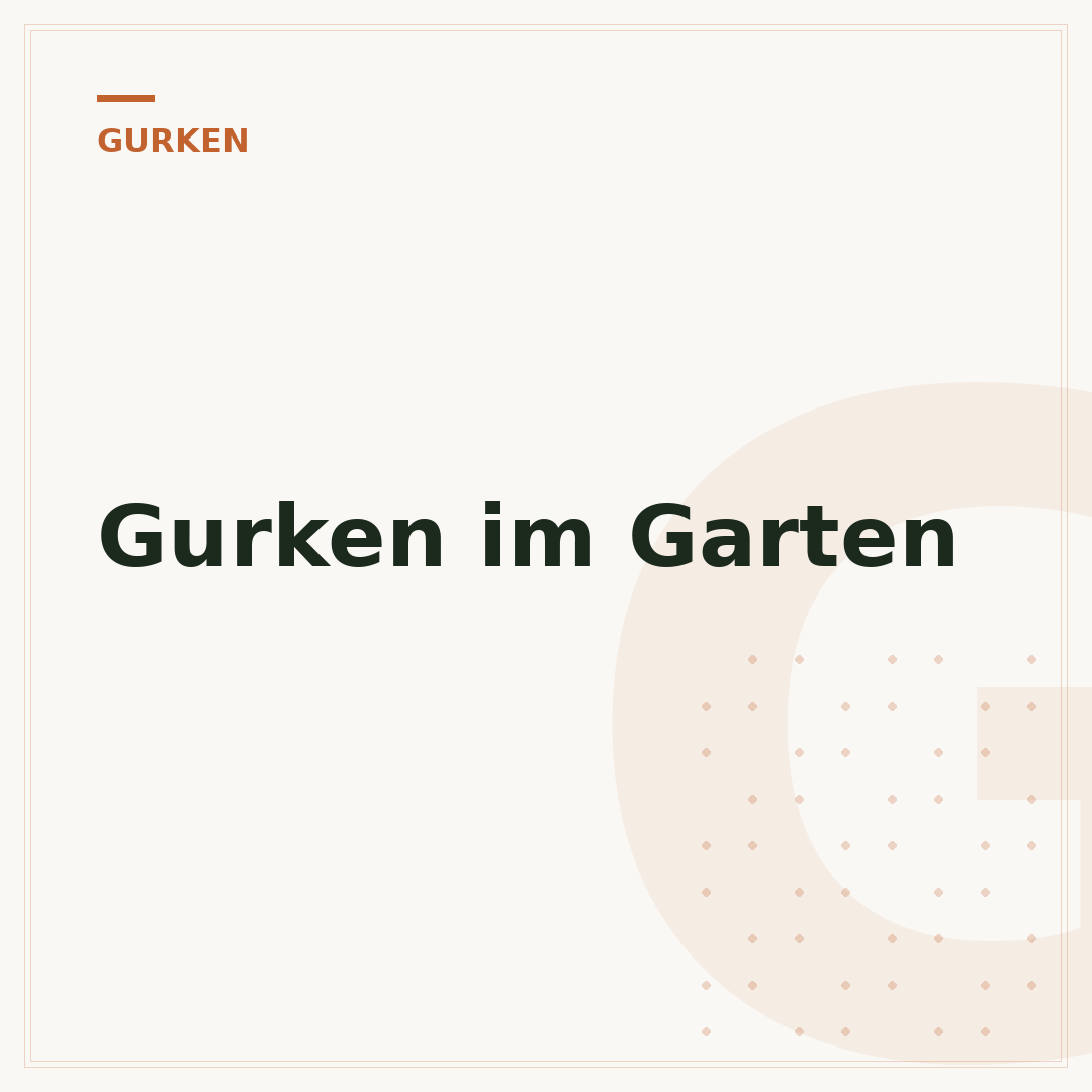 Gurken im Garten