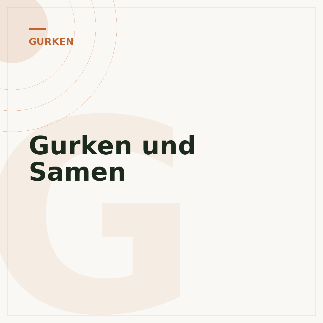 Gurken und Samen