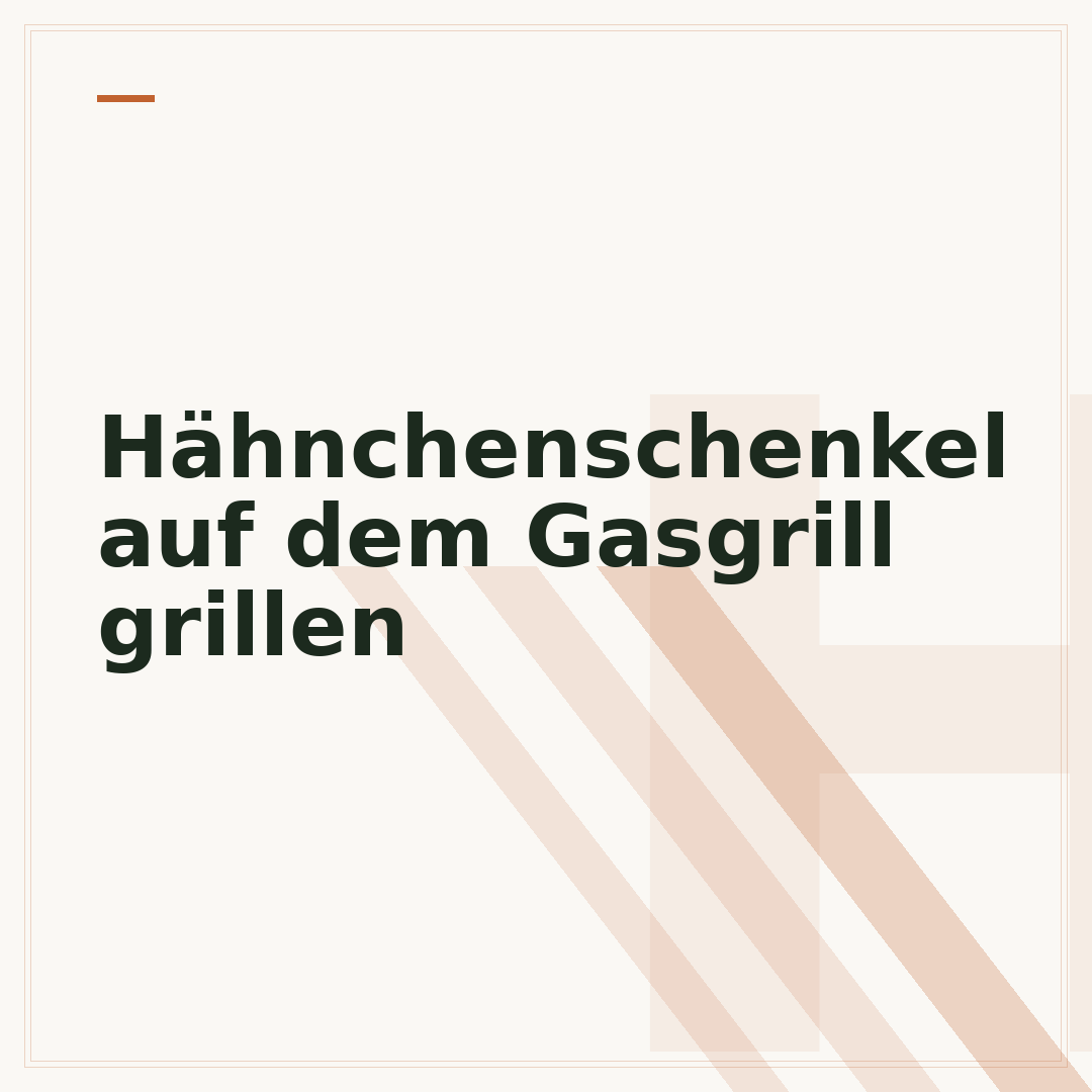 Hähnchenschenkel auf dem Gasgrill grillen
