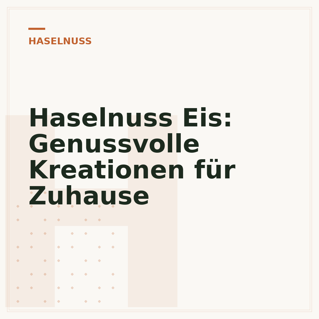 Haselnuss Eis: Genussvolle Kreationen für Zuhause