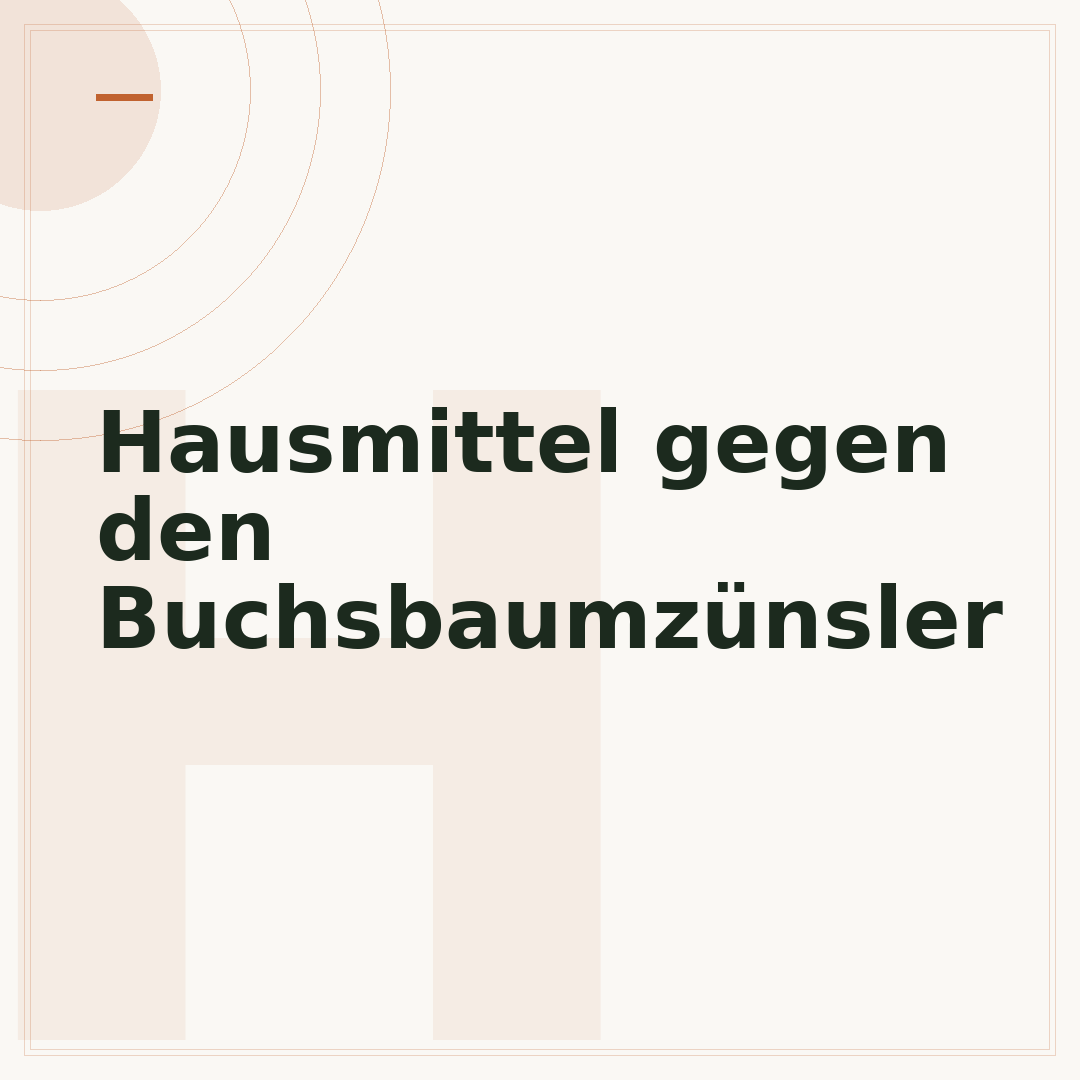 Hausmittel gegen den Buchsbaumzünsler