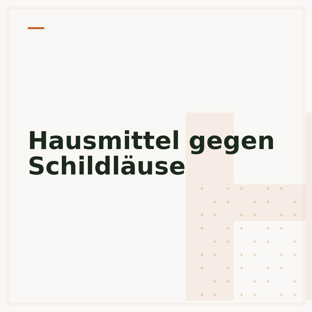 Hausmittel gegen Schildläuse