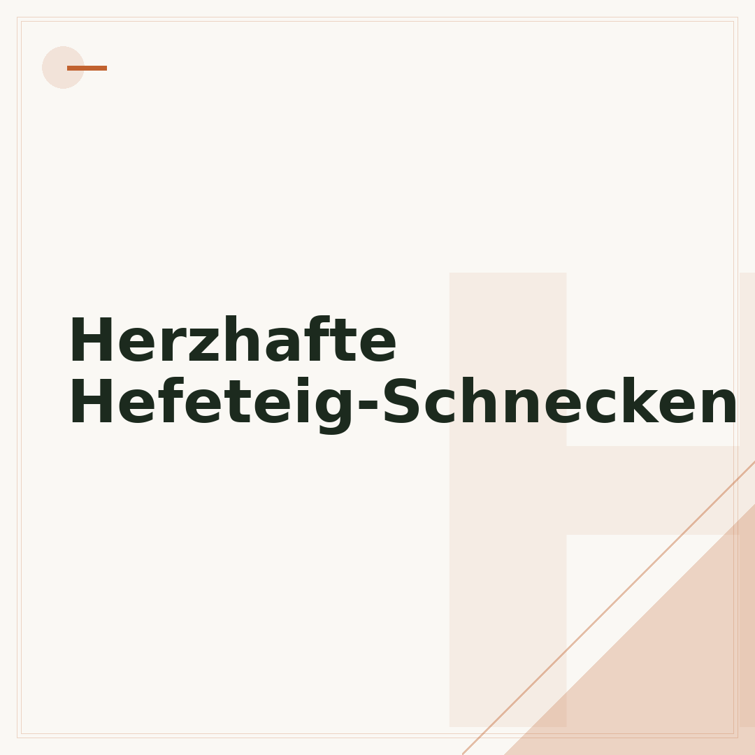 Herzhafte Hefeteig-Schnecken