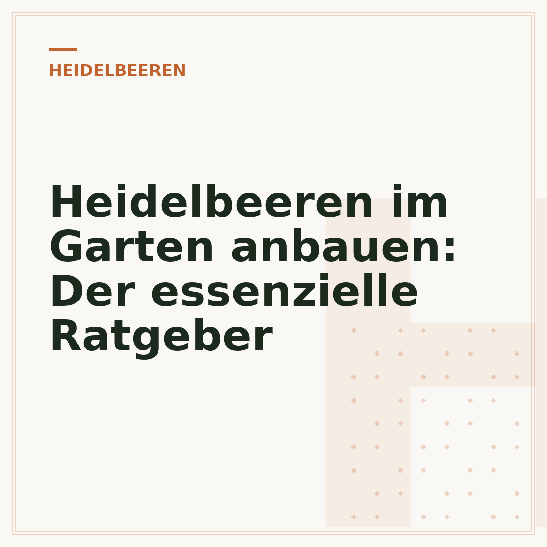 Heidelbeeren im Garten anbauen: Der essenzielle Ratgeber