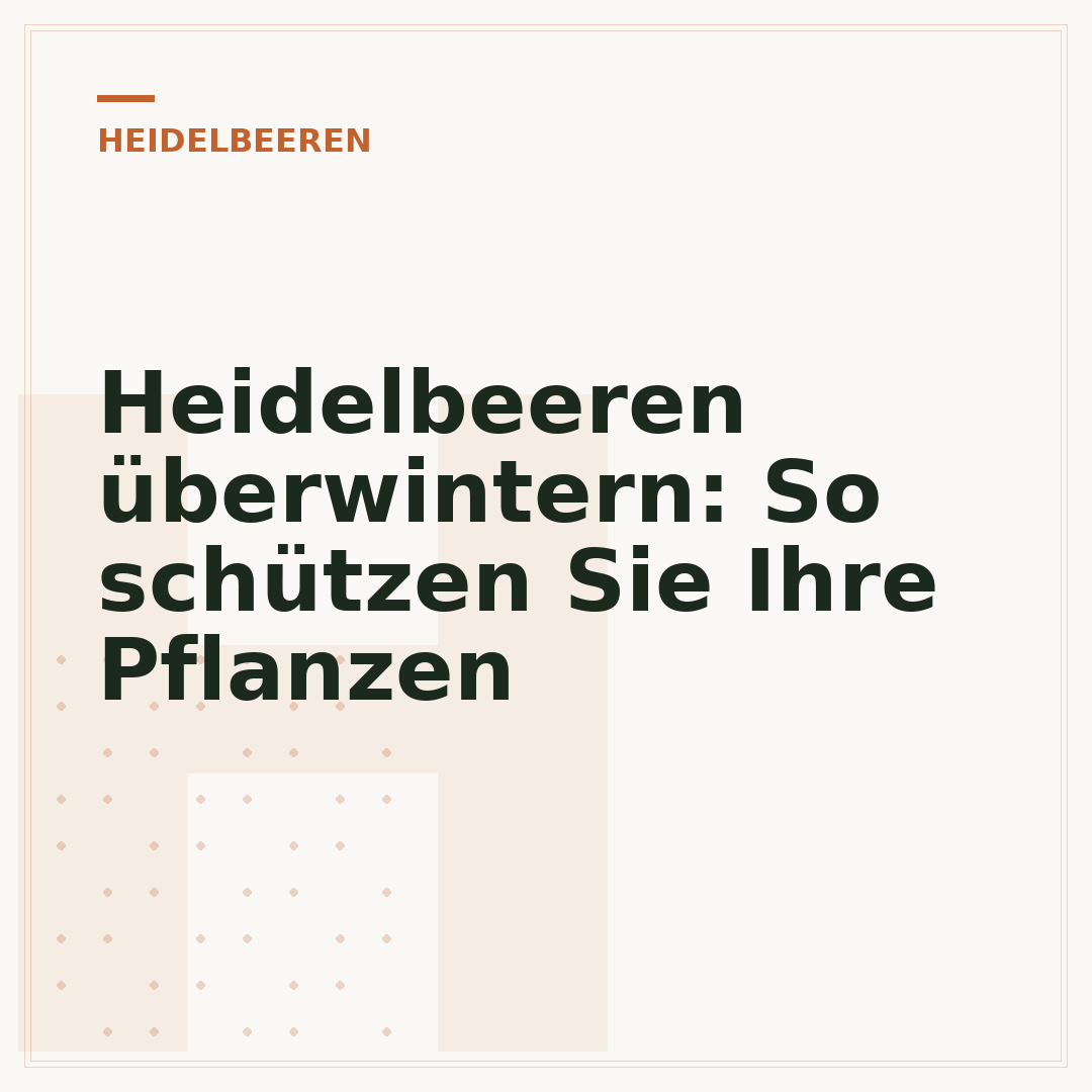 Heidelbeeren überwintern: So schützen Sie Ihre Pflanzen