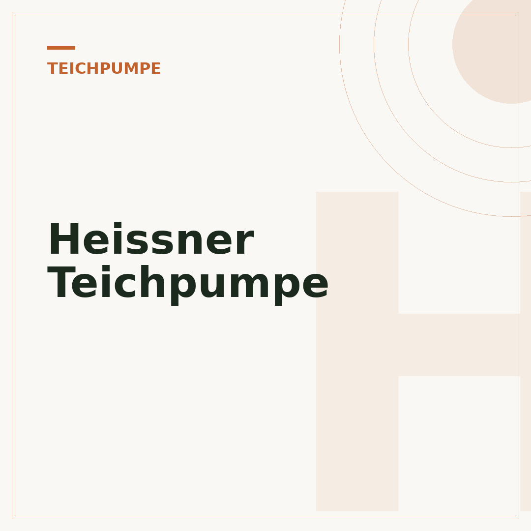 Heissner Teichpumpe
