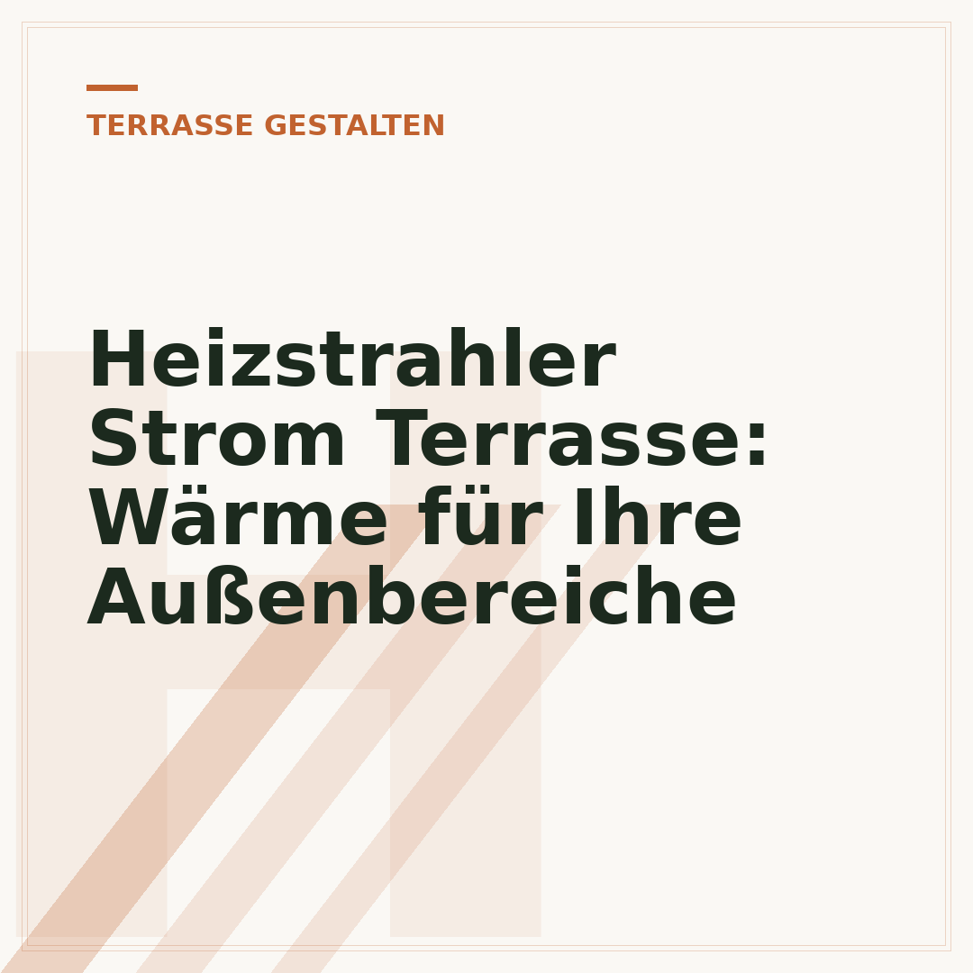 Heizstrahler Strom Terrasse: Wärme für Ihre Außenbereiche