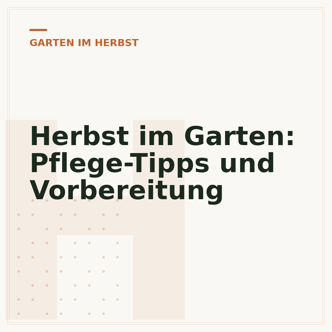 Herbst im Garten: Pflege-Tipps und Vorbereitung