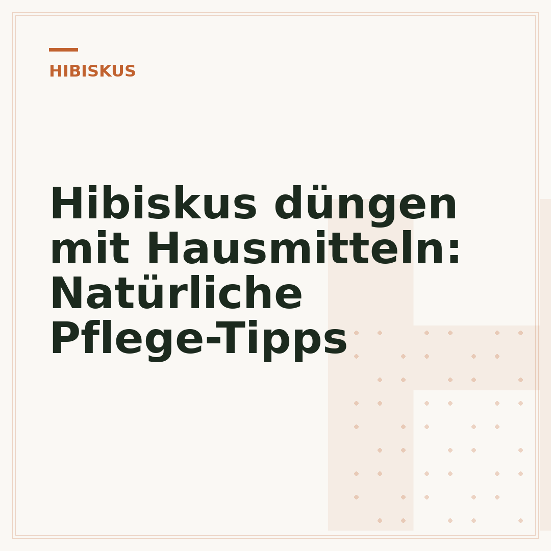 Hibiskus düngen mit Hausmitteln: Natürliche Pflege-Tipps