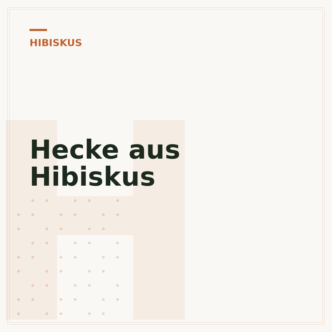 Hecke aus Hibiskus