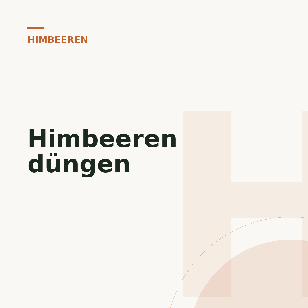Himbeeren düngen
