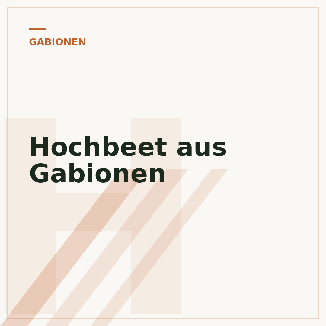 Hochbeet aus Gabionen