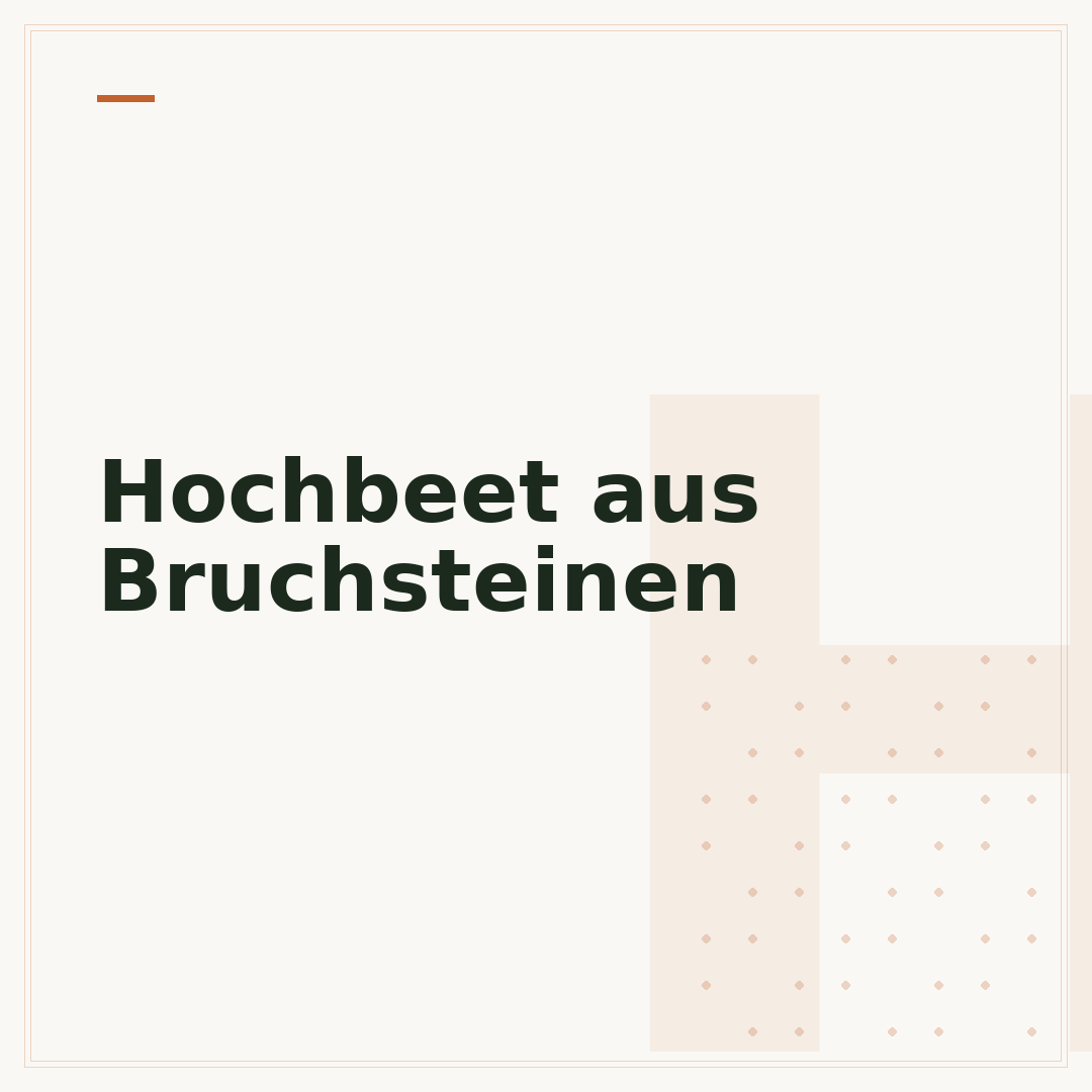 Hochbeet aus Bruchsteinen