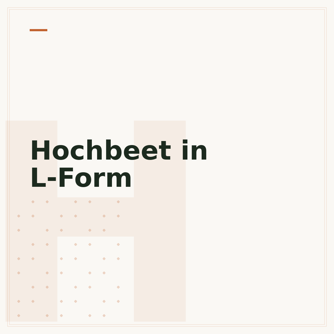 Hochbeet in L-Form
