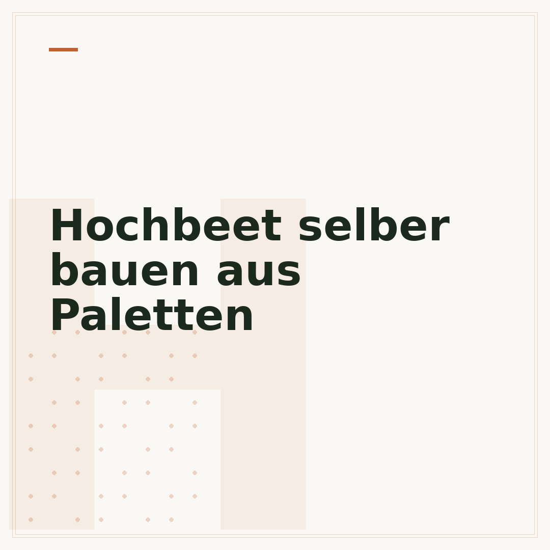 Hochbeet selber bauen aus Paletten