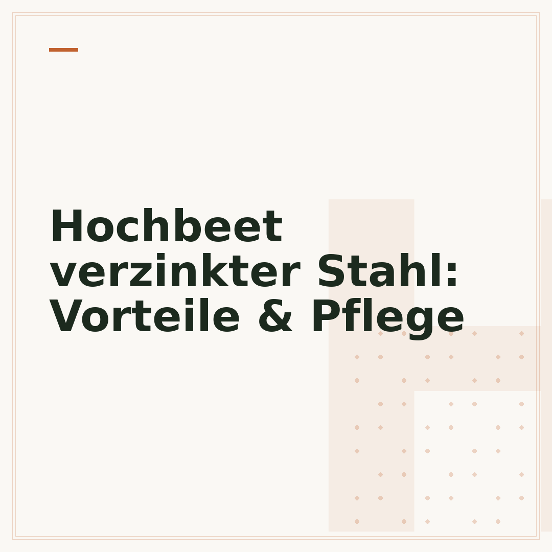 Hochbeet verzinkter Stahl: Vorteile & Pflege