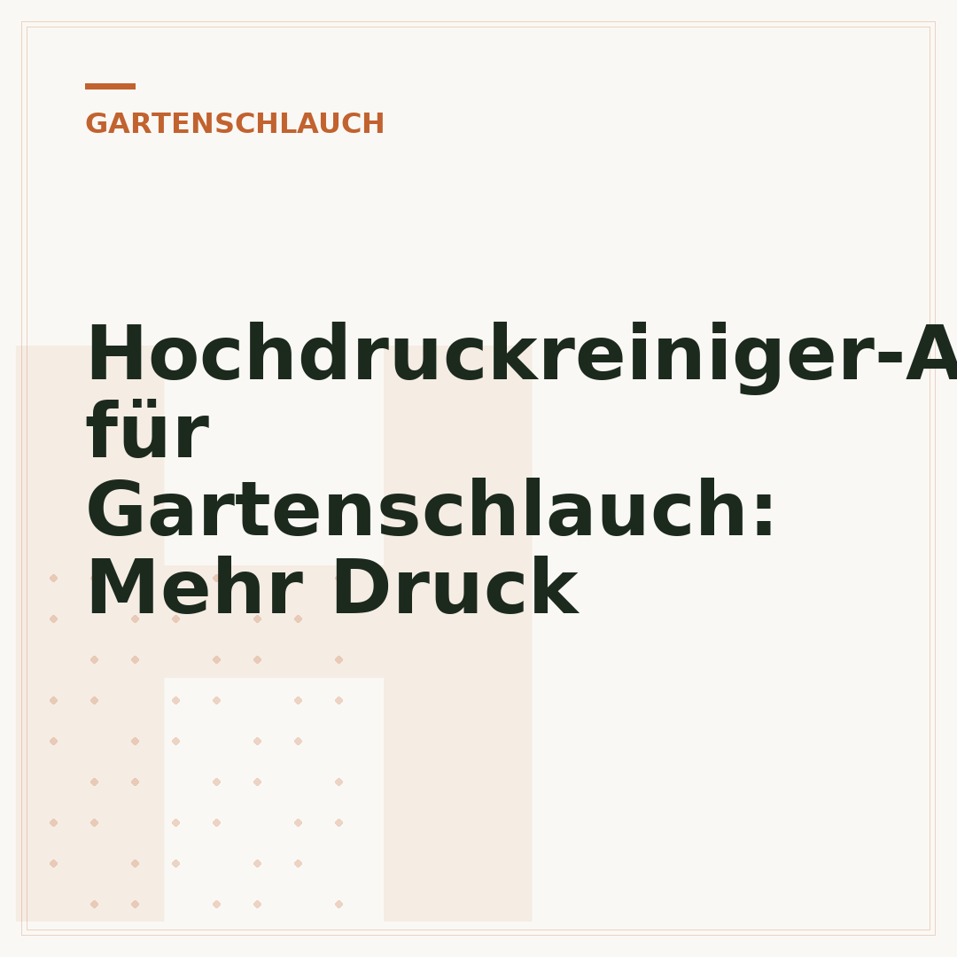 Hochdruckreiniger-Aufsatz für Gartenschlauch: Mehr Druck