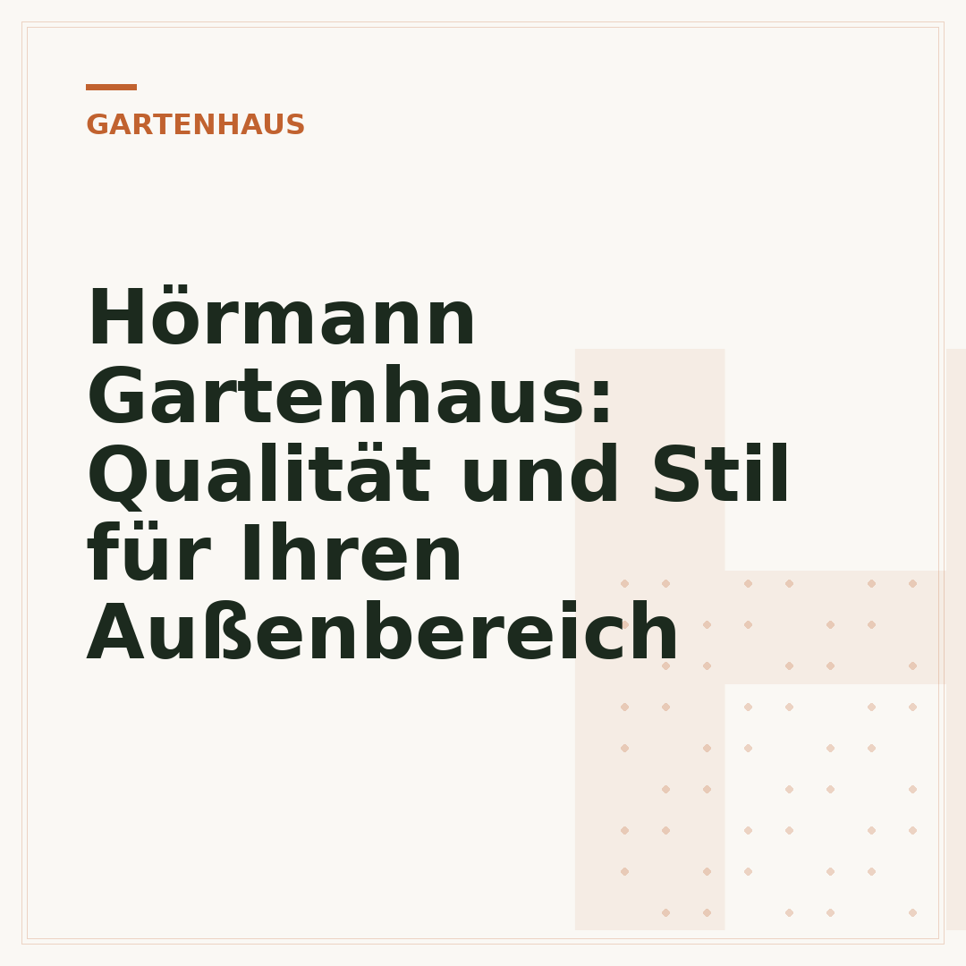 Hörmann Gartenhaus: Qualität und Stil für Ihren Außenbereich