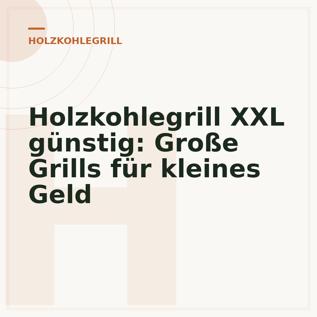 Holzkohlegrill XXL günstig: Große Grills für kleines Geld