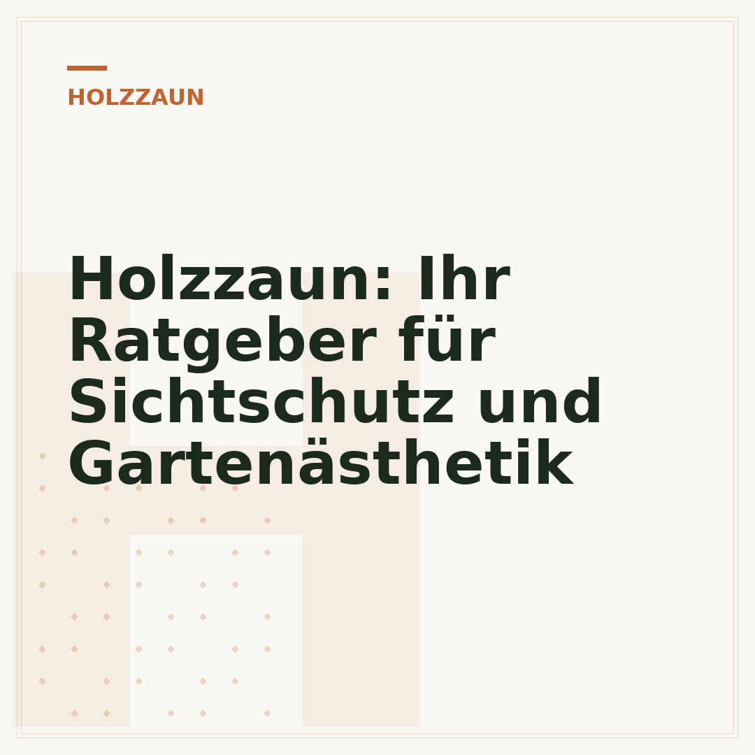 Holzzaun: Ihr Ratgeber für Sichtschutz und Gartenästhetik