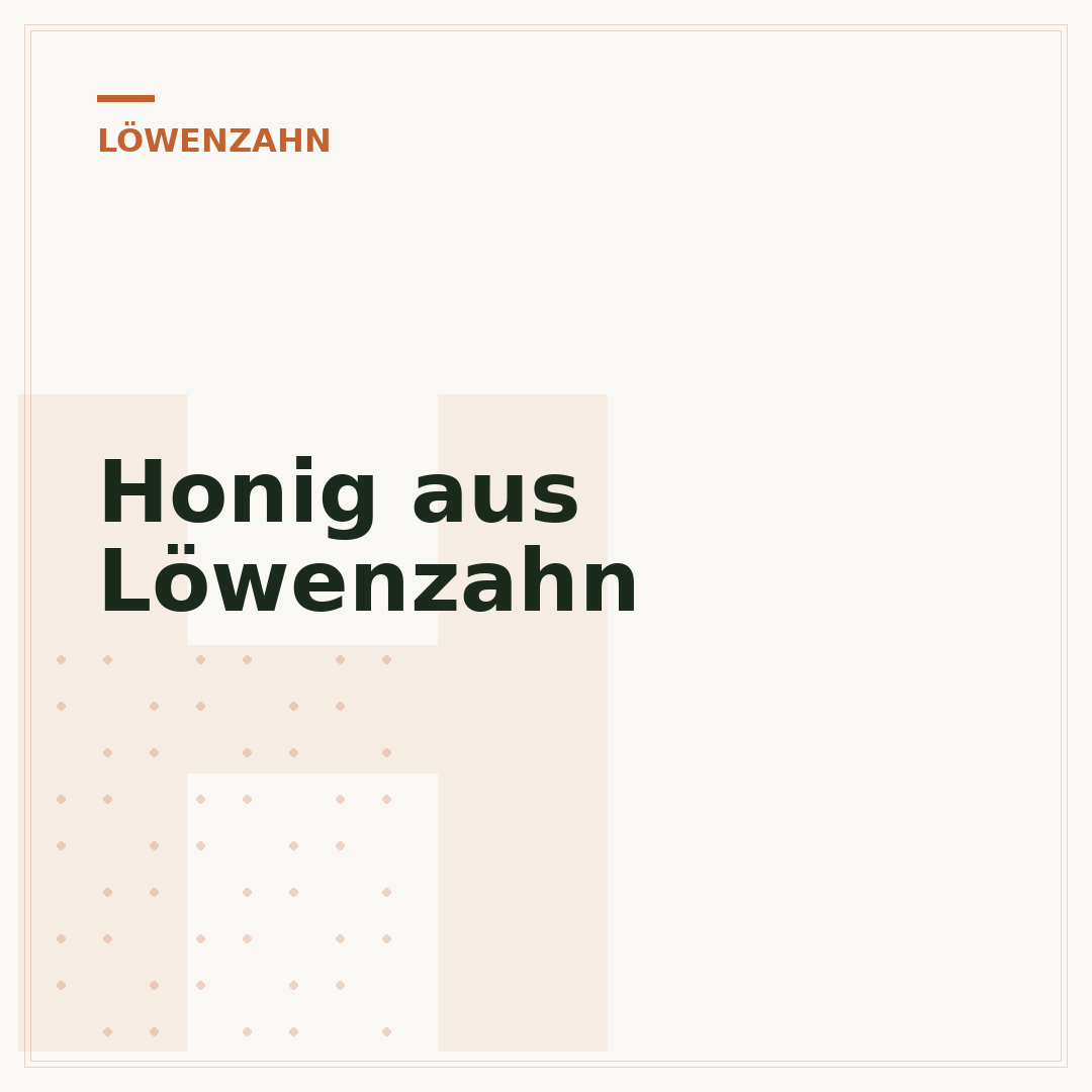 Honig aus Löwenzahn
