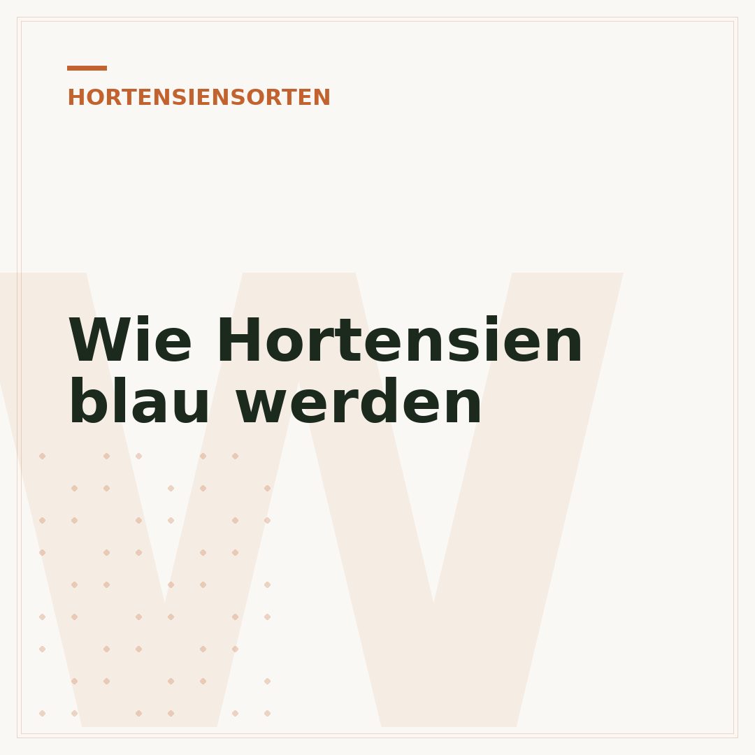 Wie Hortensien blau werden