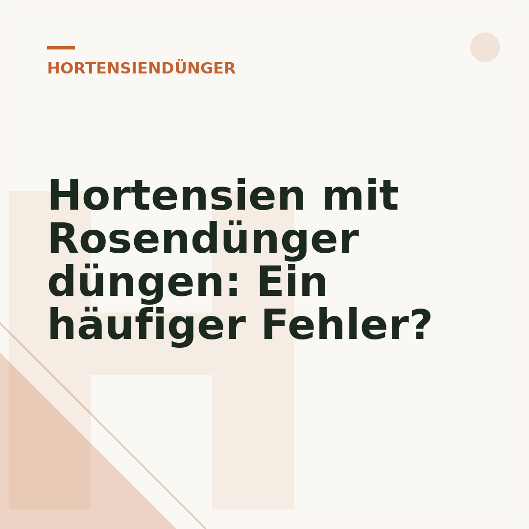 Hortensien mit Rosendünger düngen: Ein häufiger Fehler?