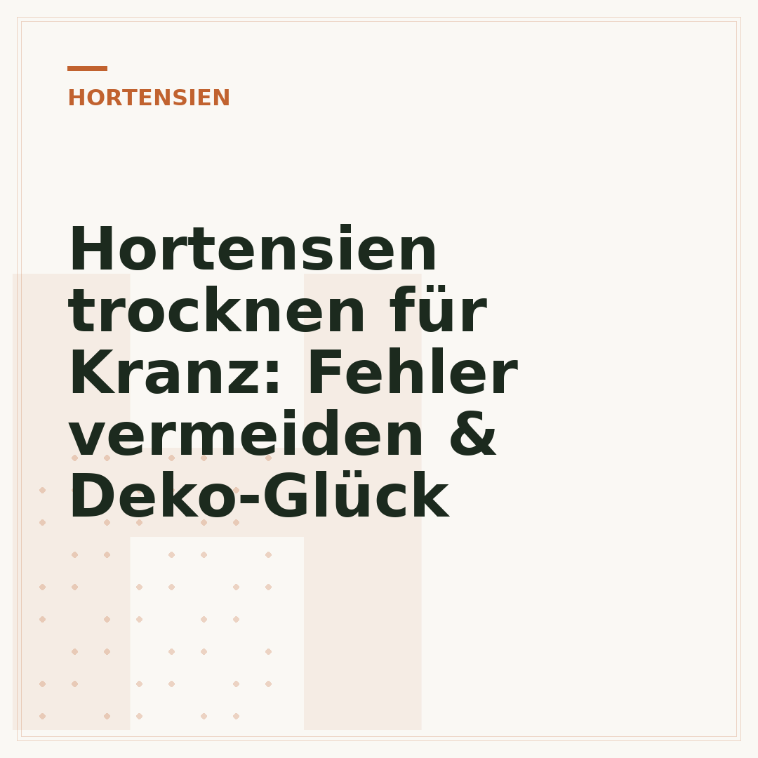 Hortensien trocknen für Kranz: Fehler vermeiden & Deko-Glück