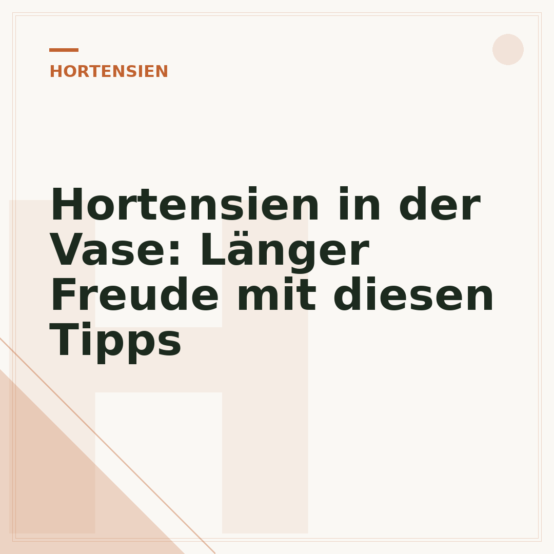 Hortensien in der Vase: Länger Freude mit diesen Tipps