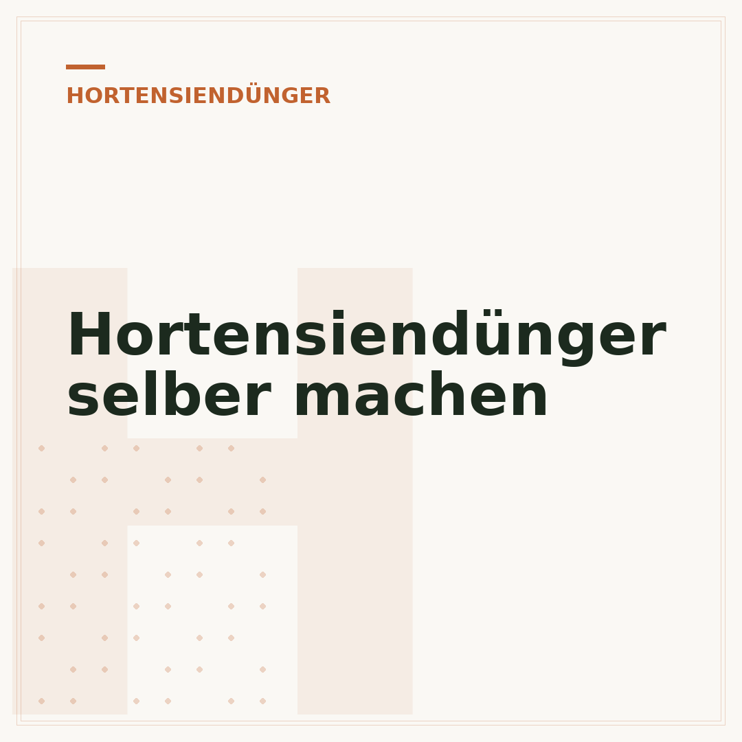 Hortensiendünger selber machen