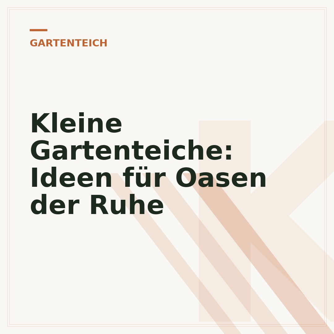 Kleine Gartenteiche: Ideen für Oasen der Ruhe