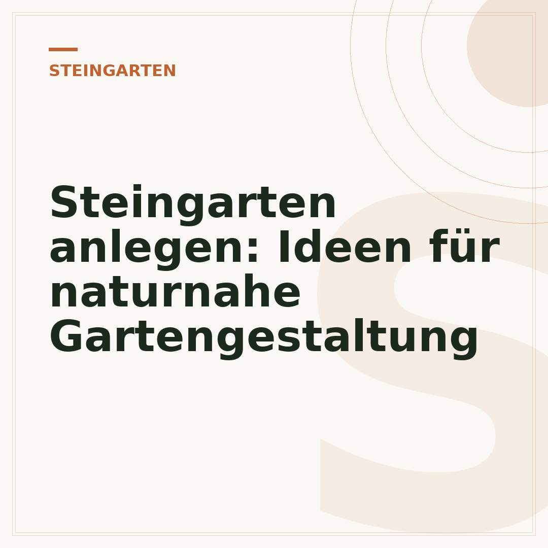 Steingarten anlegen: Ideen für naturnahe Gartengestaltung