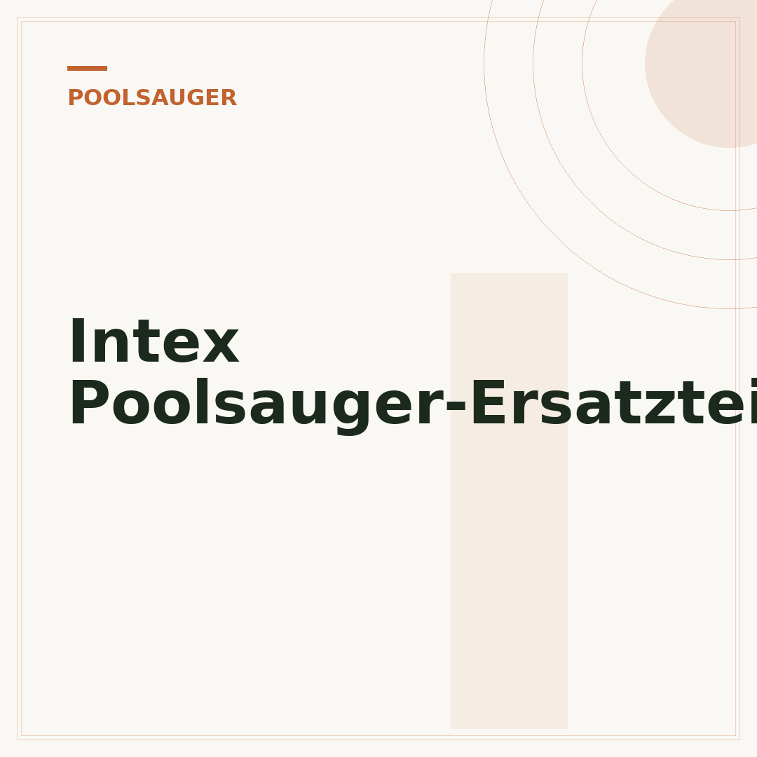 Intex Poolsauger-Ersatzteile