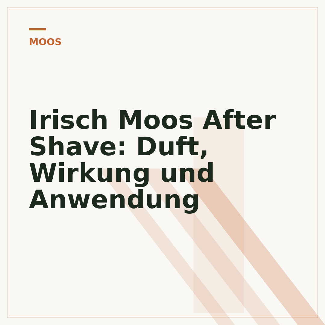 Irisch Moos After Shave: Duft, Wirkung und Anwendung
