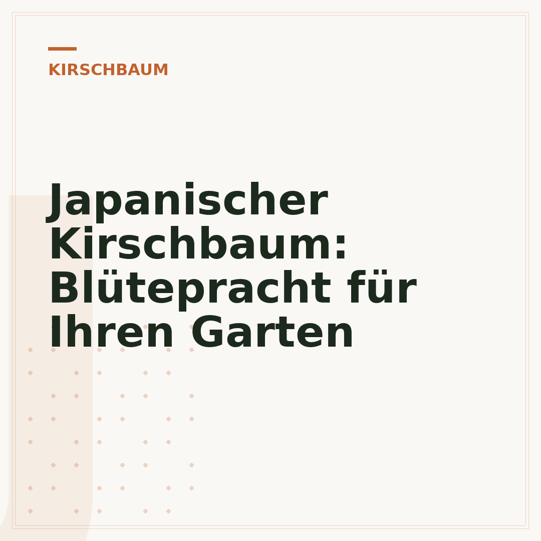 Japanischer Kirschbaum: Blütepracht für Ihren Garten