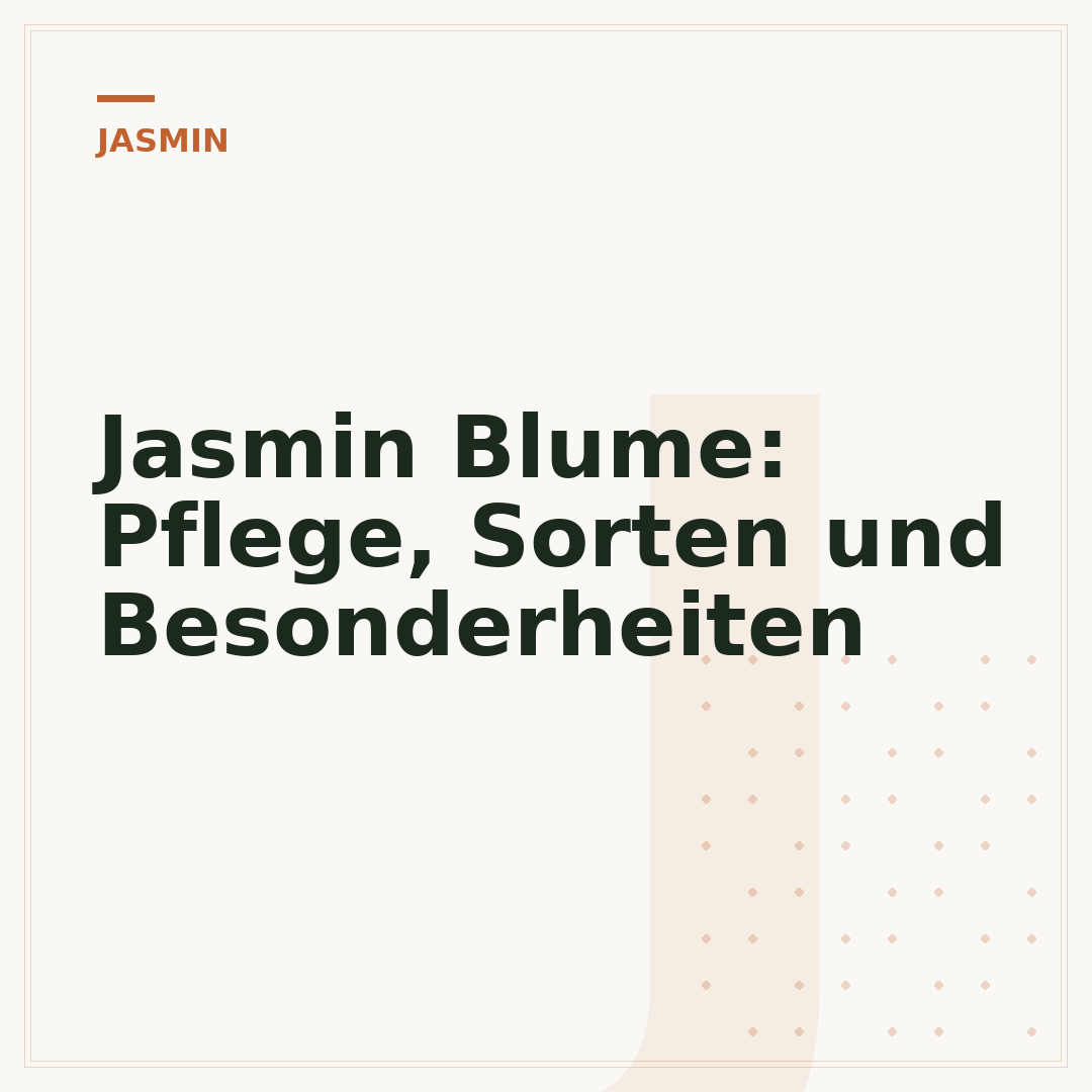 Jasmin Blume: Pflege, Sorten und Besonderheiten