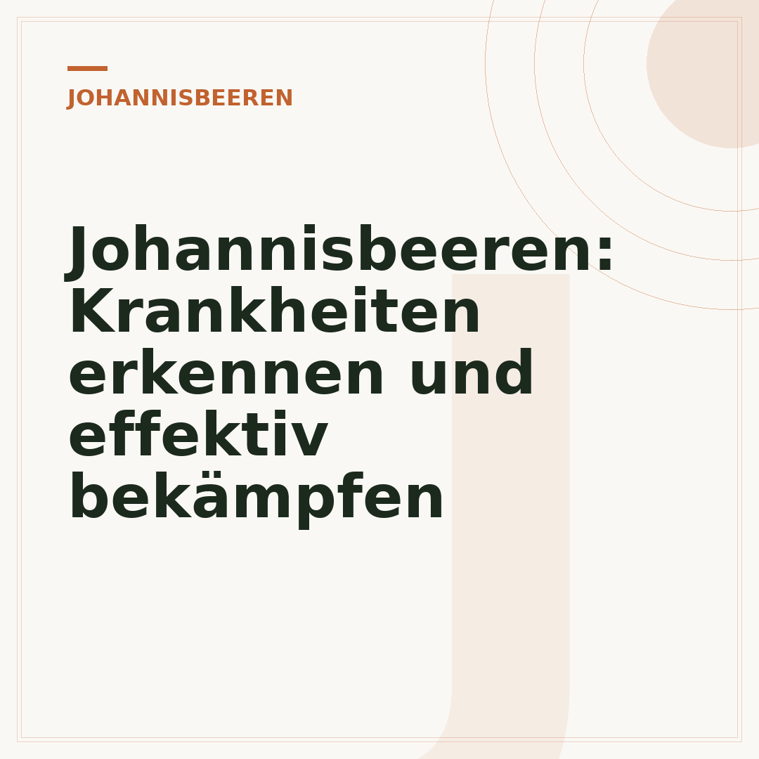 Johannisbeeren: Krankheiten erkennen und effektiv bekämpfen