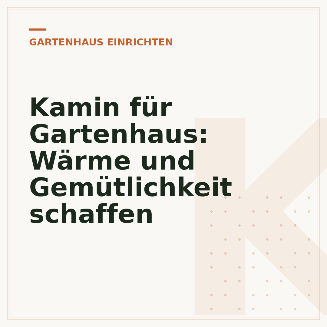 Kamin für Gartenhaus: Wärme und Gemütlichkeit schaffen