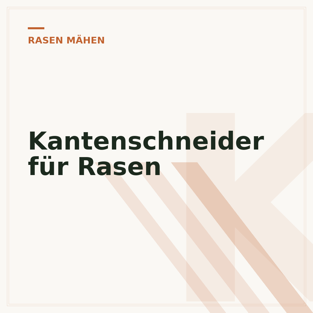 Kantenschneider für Rasen