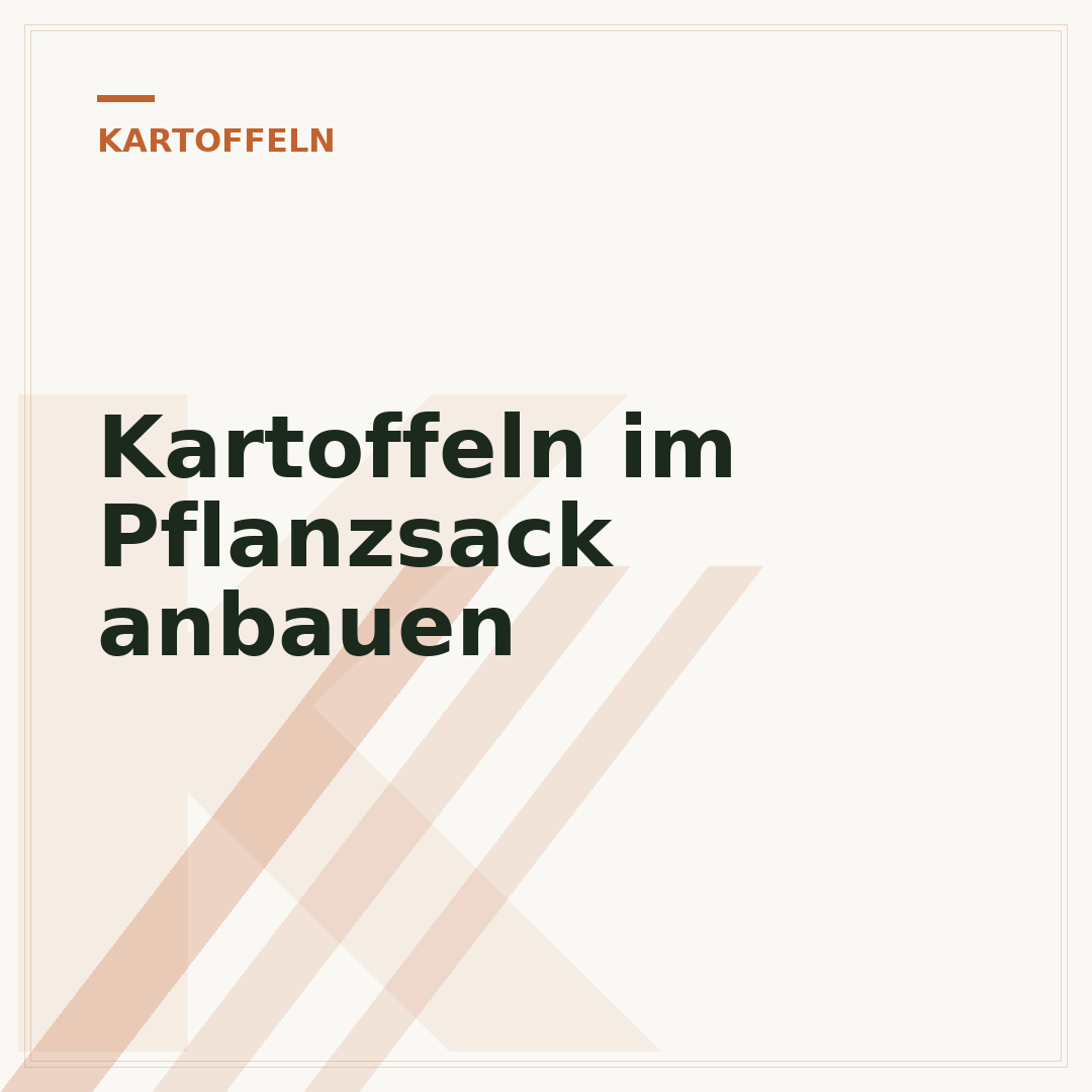 Kartoffeln im Pflanzsack anbauen