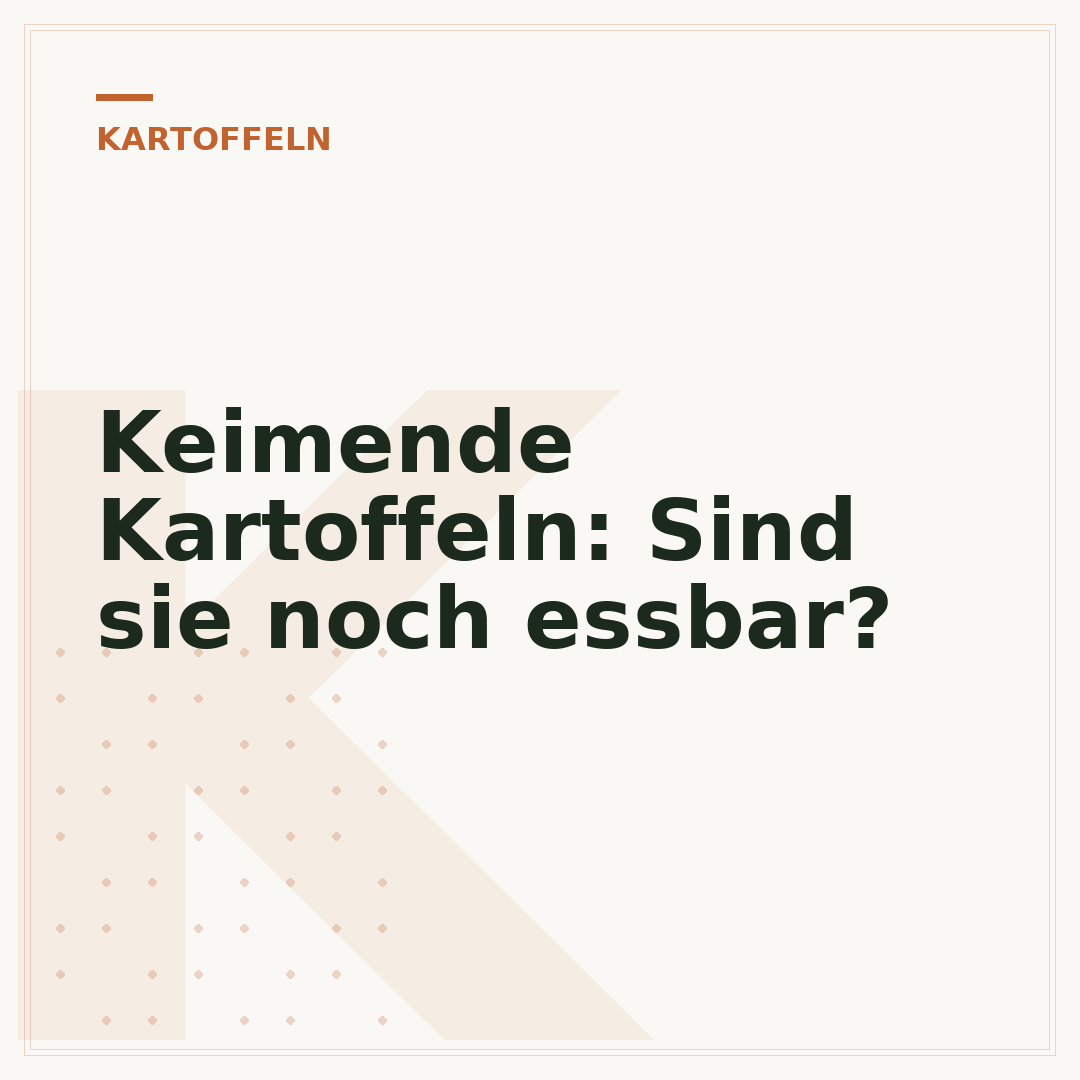 Keimende Kartoffeln: Sind sie noch essbar?
