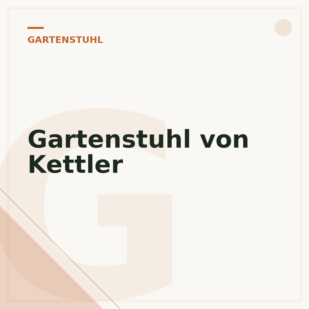 Gartenstuhl von Kettler