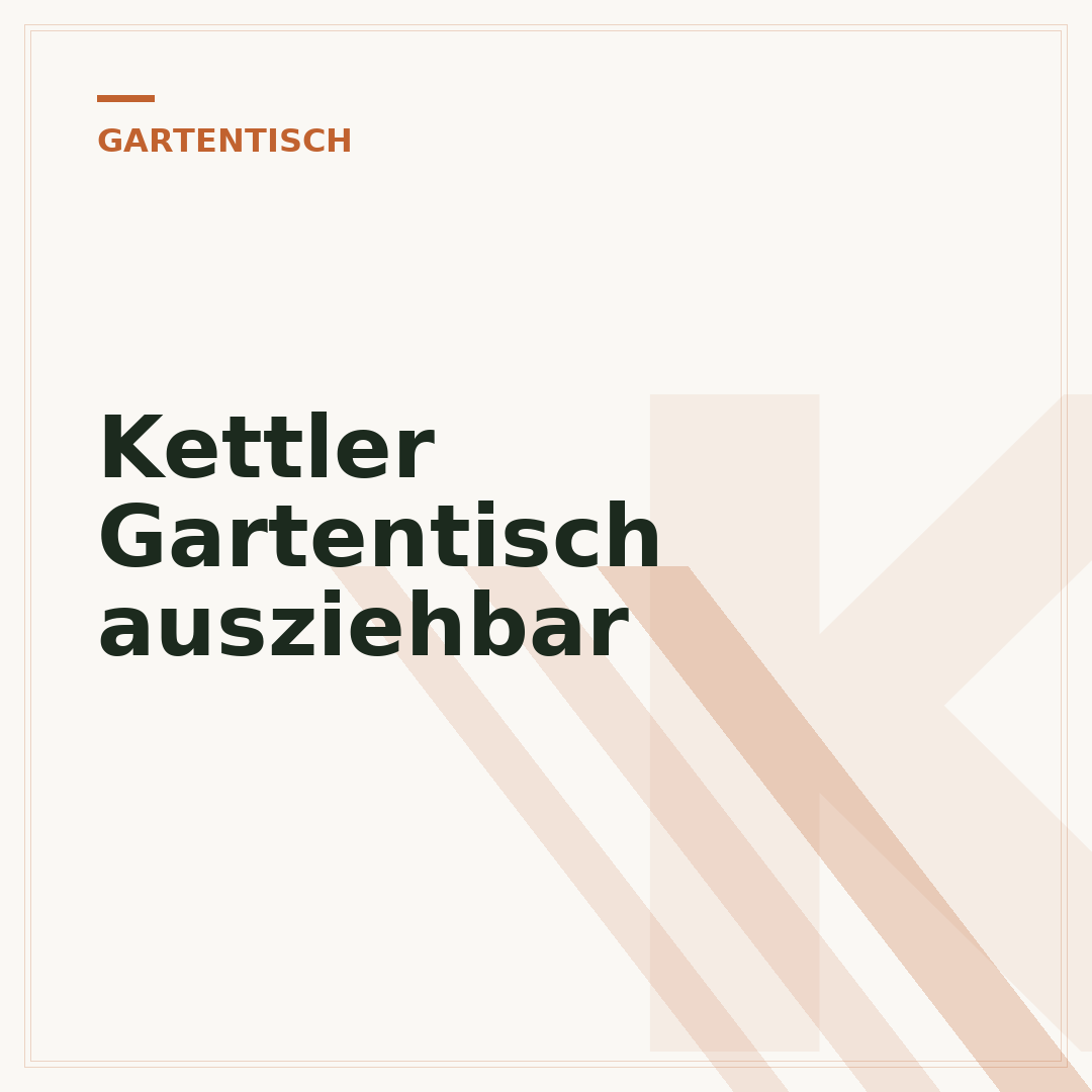 Kettler Gartentisch ausziehbar