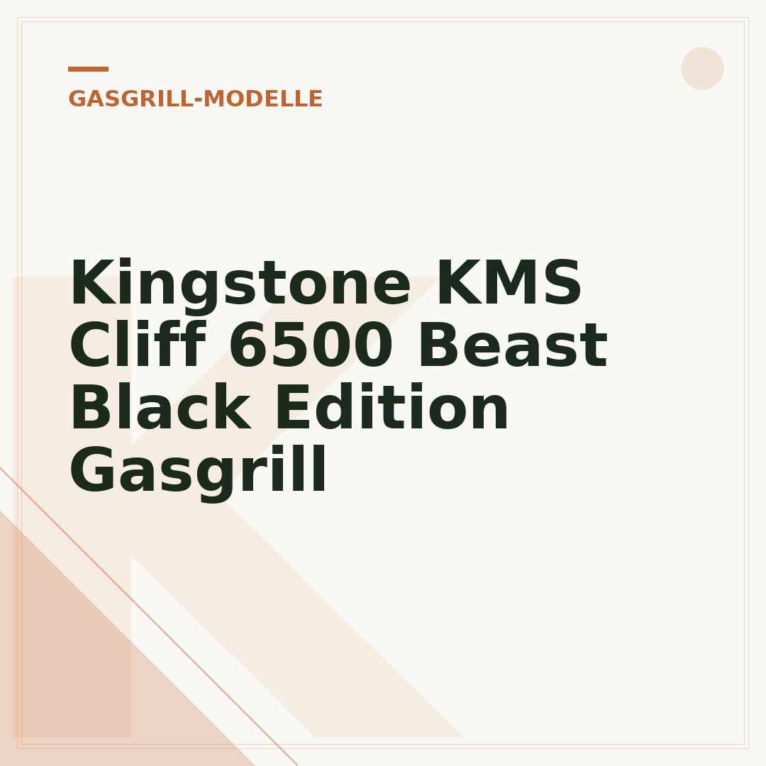 Kingstone KMS Cliff 6500 Beast Black Edition Gasgrill